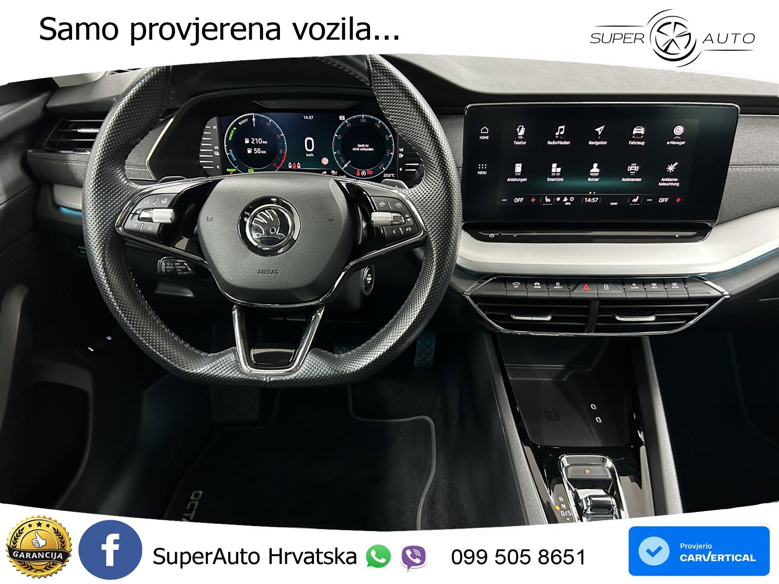 Škoda Octavia Combi iV 1.4 TSI (204 KS) DSG LED+GR SJED+ACC