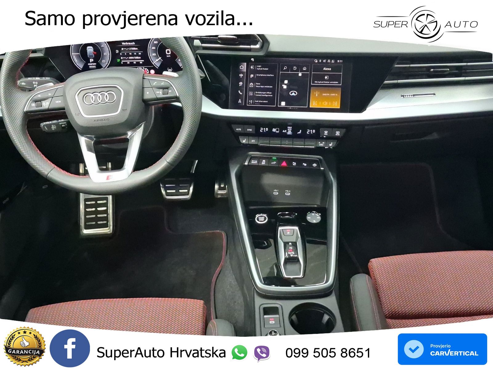 Audi A3 Sportback 40 TFSI e (204 KS) Plug-in Hybrid S tronic S line LED+GR SJED+ACC