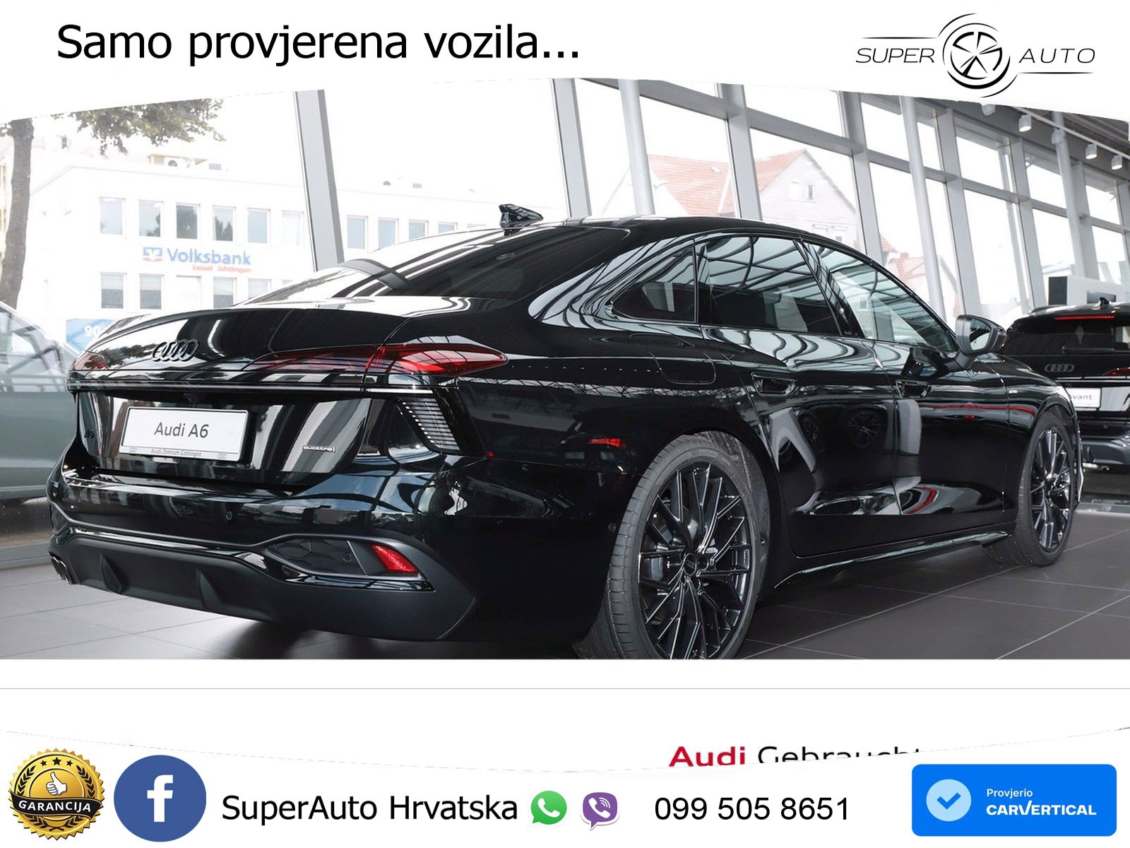 Audi A6 2.0 TDI (204 KS) quattro S tronic ZRAČNI+ACC+GR SJED+KAM+PANO
