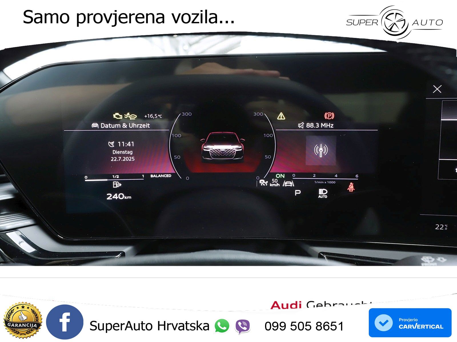 Audi A6 2.0 TDI (204 KS) quattro S tronic ZRAČNI+ACC+GR SJED+KAM+PANO