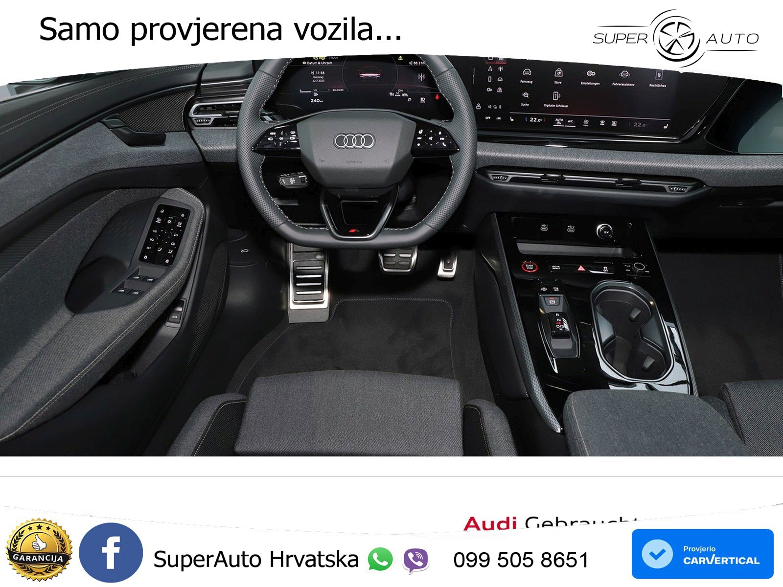 Audi A6 2.0 TDI (204 KS) quattro S tronic ZRAČNI+ACC+GR SJED+KAM+PANO