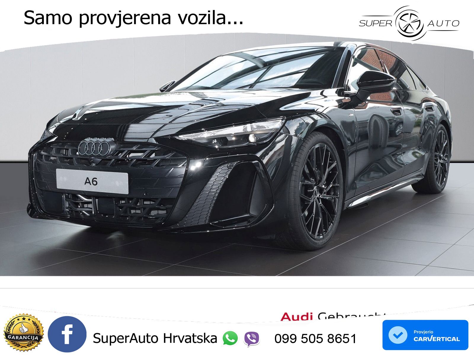 Audi A6 2.0 TDI (204 KS) quattro S tronic ZRAČNI+ACC+GR SJED+KAM+PANO