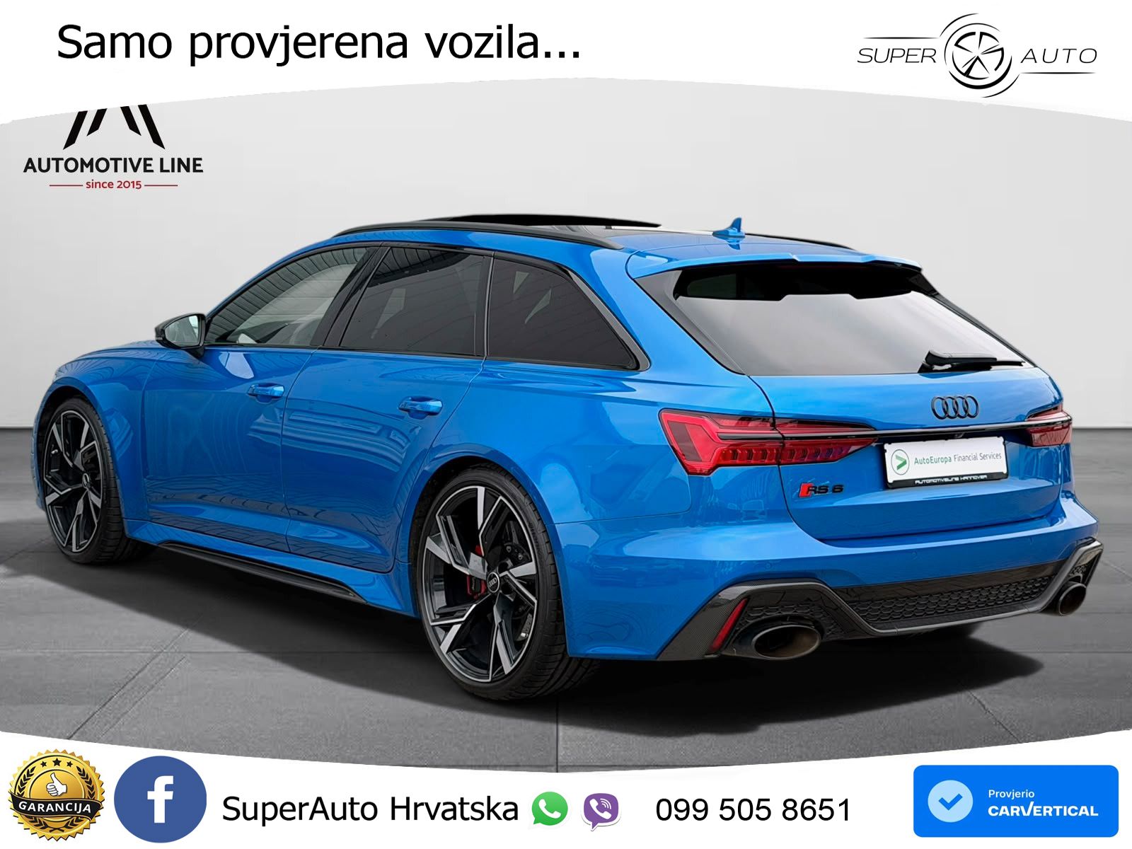 Audi RS6 Avant 4.0 TFSI V8 (600 KS) quattro Tiptronic LED+GR SJED+ACC