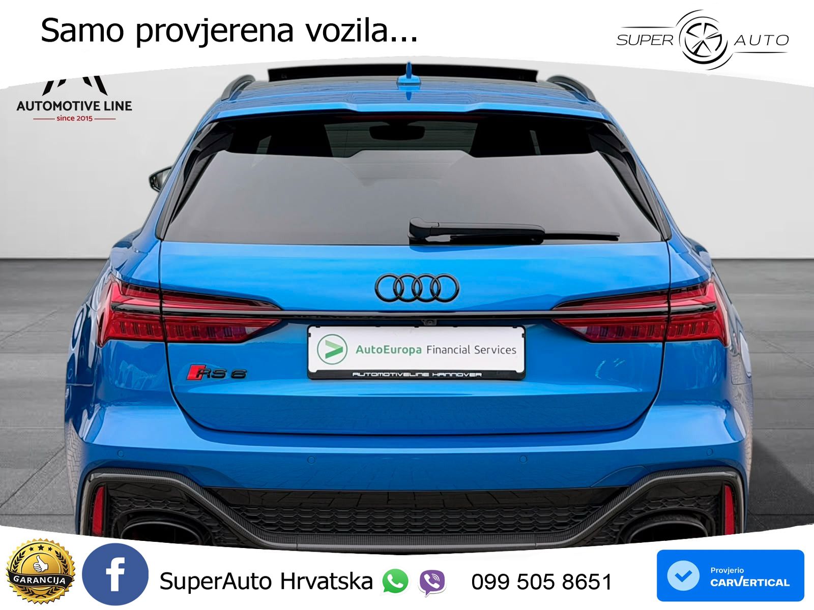 Audi RS6 Avant 4.0 TFSI V8 (600 KS) quattro Tiptronic LED+GR SJED+ACC