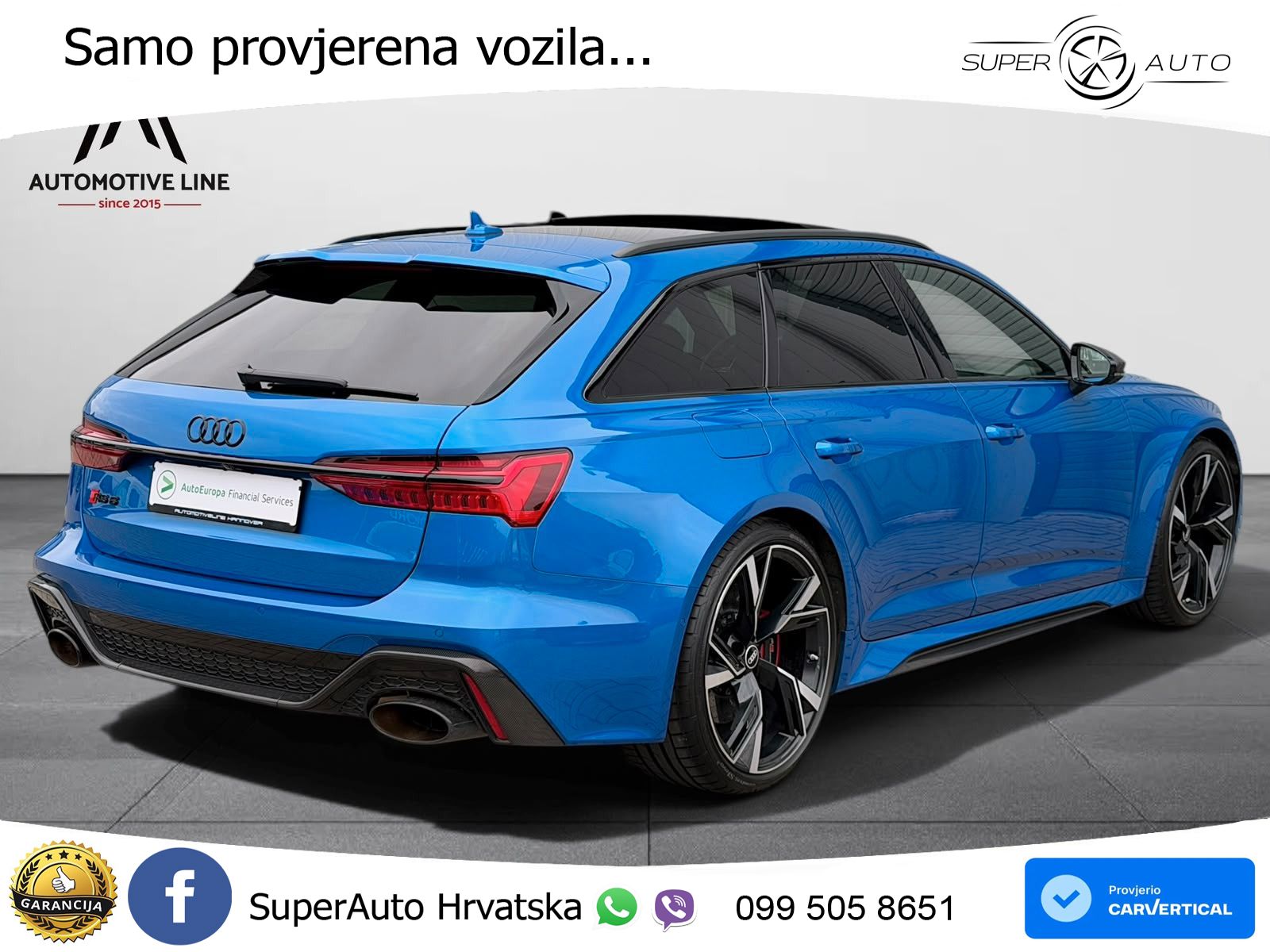 Audi RS6 Avant 4.0 TFSI V8 (600 KS) quattro Tiptronic LED+GR SJED+ACC