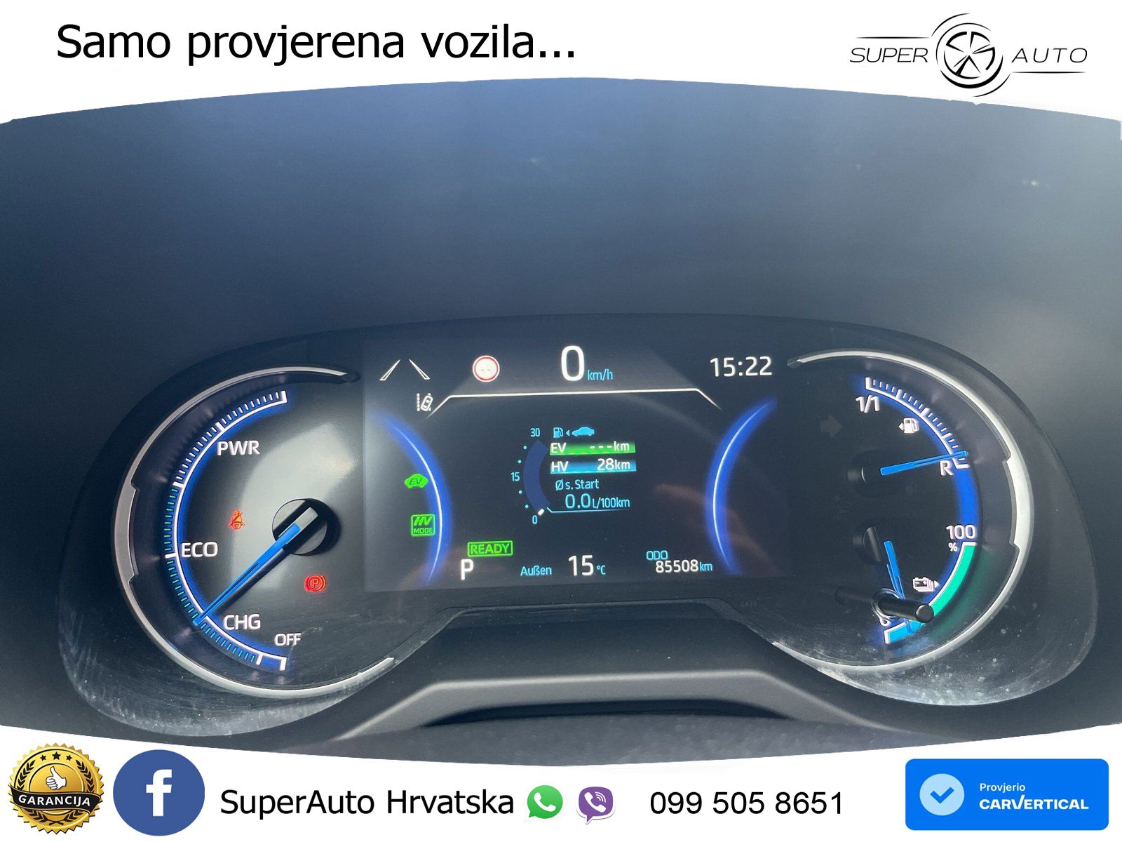 Toyota RAV4 2.5 D-4S (306 KS) Hybrid AWD-i e-CVT LED+GR SJED+ACC
