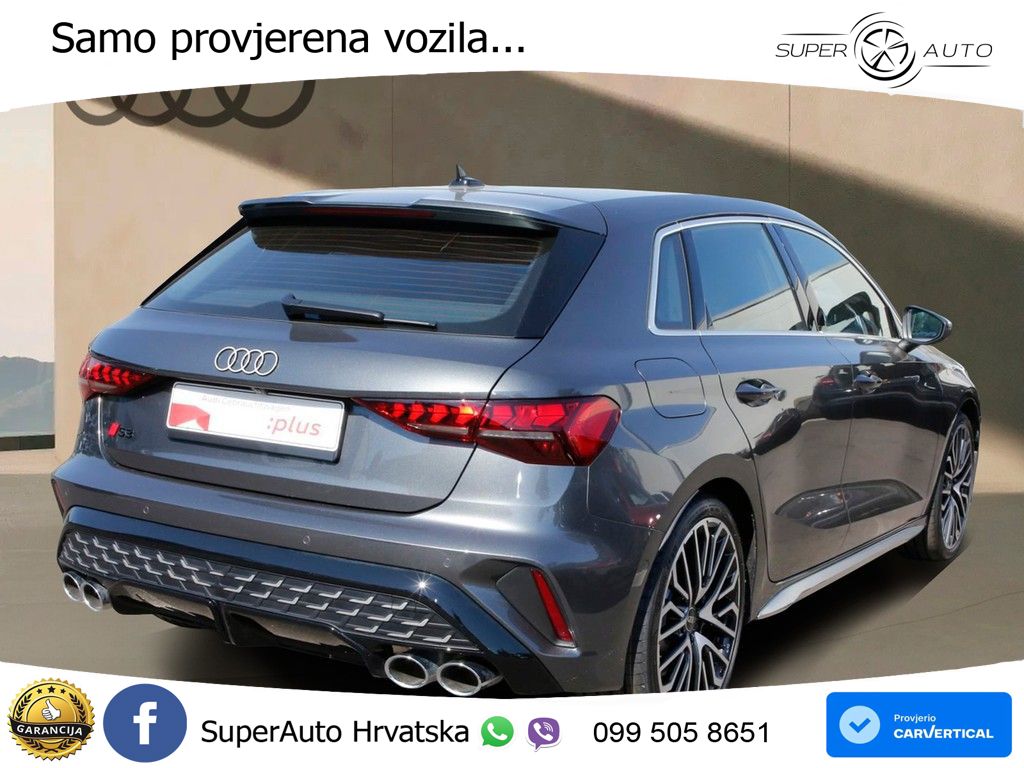 Audi S3 2.0 TFSI (333 KS) quattro S tronic ACC+GR SJED+360+PANO