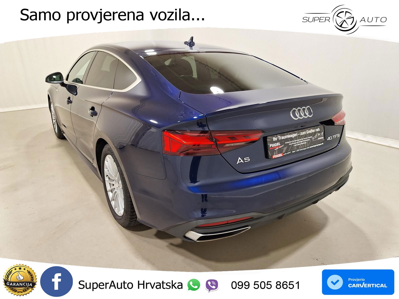Audi A5 Sportback 40 TFSI (190 KS) S tronic