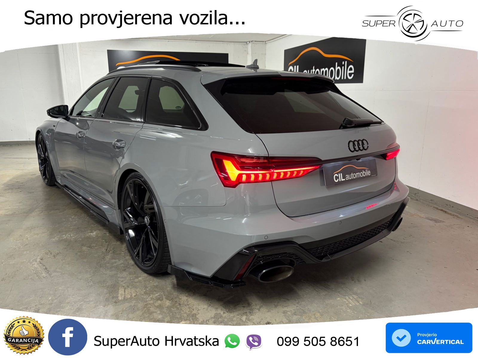 Audi RS6 Avant 4.0 TFSI V8 (600 KS) quattro Tiptronic LED+GR SJED+ACC