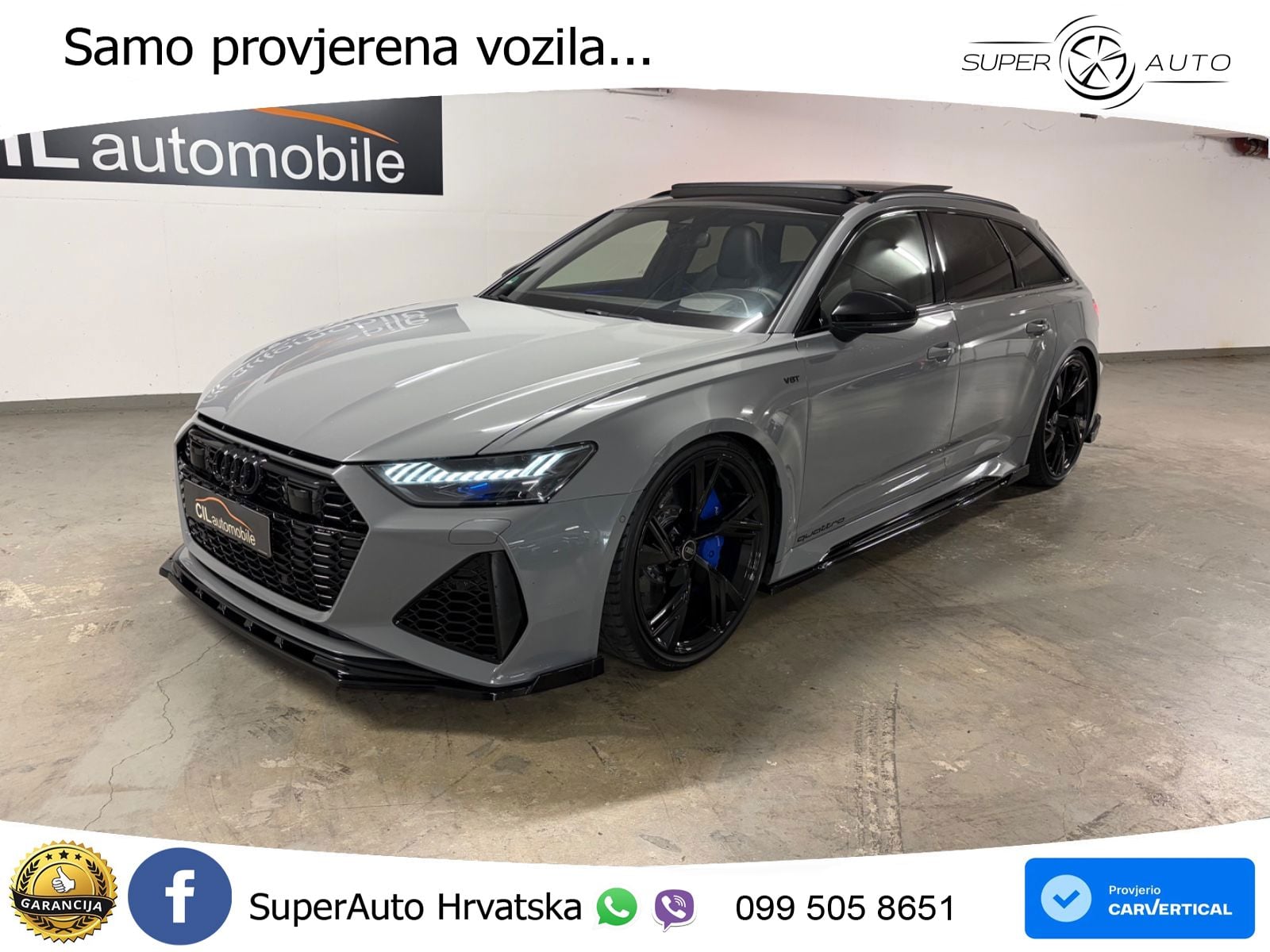 Audi RS6 Avant 4.0 TFSI V8 (600 KS) quattro Tiptronic LED+GR SJED+ACC