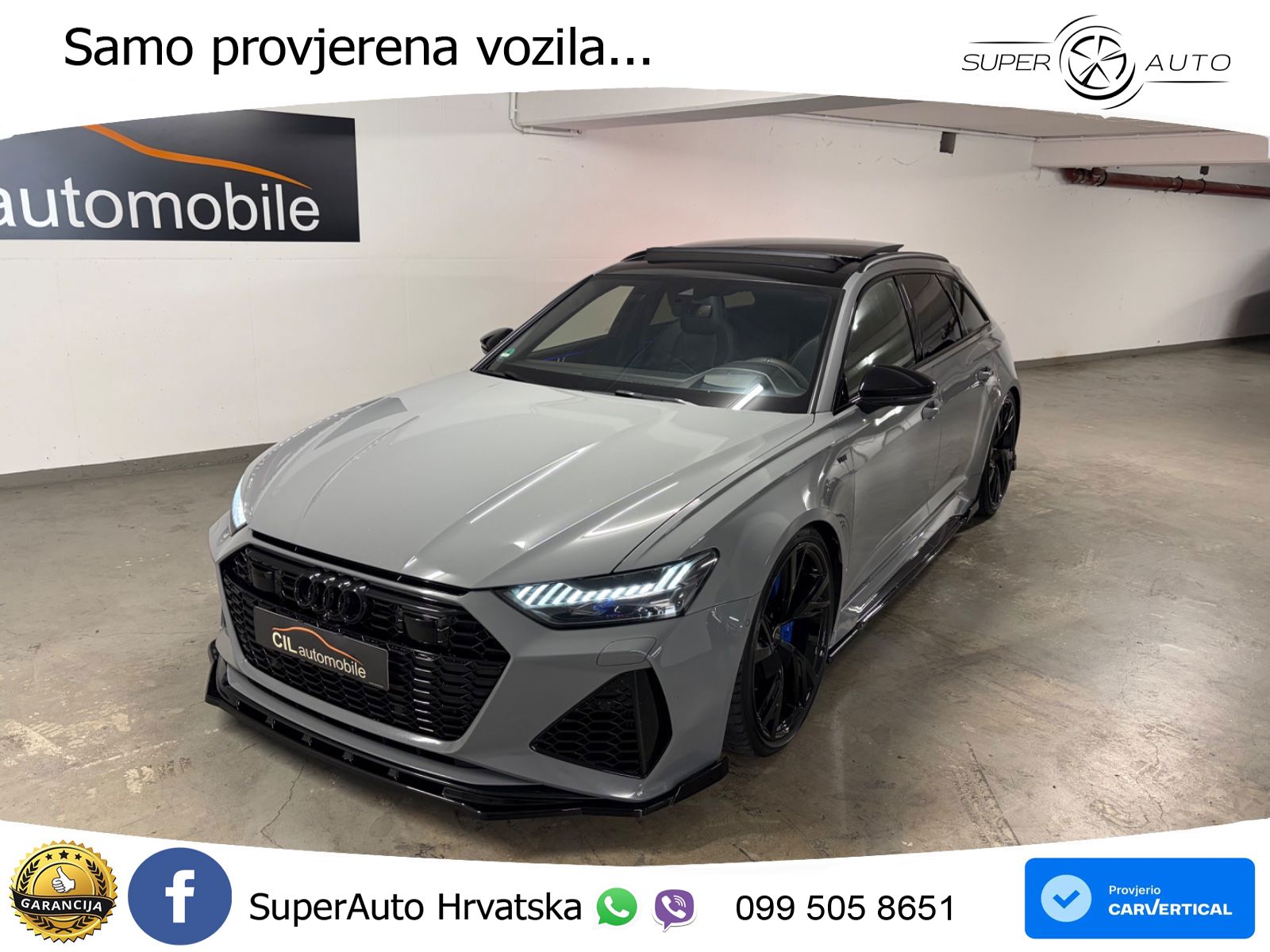 Audi RS6 Avant 4.0 TFSI V8 (600 KS) quattro Tiptronic LED+GR SJED+ACC