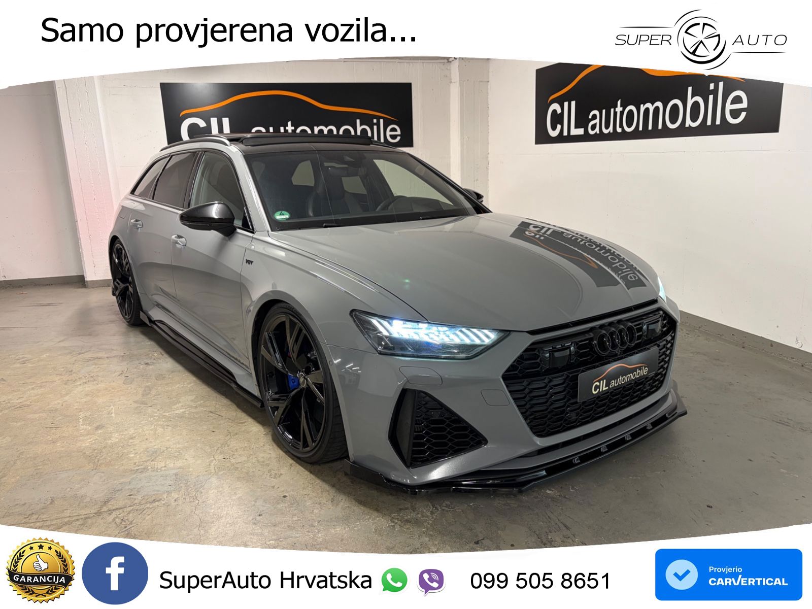 Audi RS6 Avant 4.0 TFSI V8 (600 KS) quattro Tiptronic LED+GR SJED+ACC