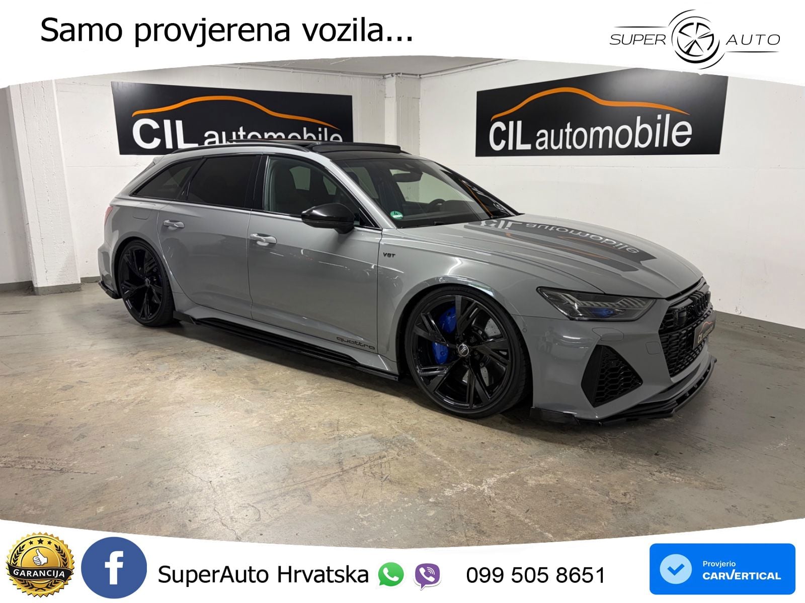 Audi RS6 Avant 4.0 TFSI V8 (600 KS) quattro Tiptronic LED+GR SJED+ACC