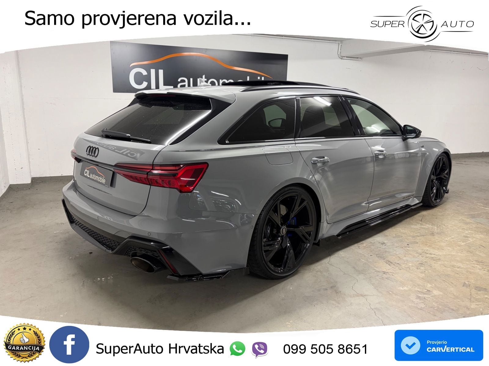 Audi RS6 Avant 4.0 TFSI V8 (600 KS) quattro Tiptronic LED+GR SJED+ACC