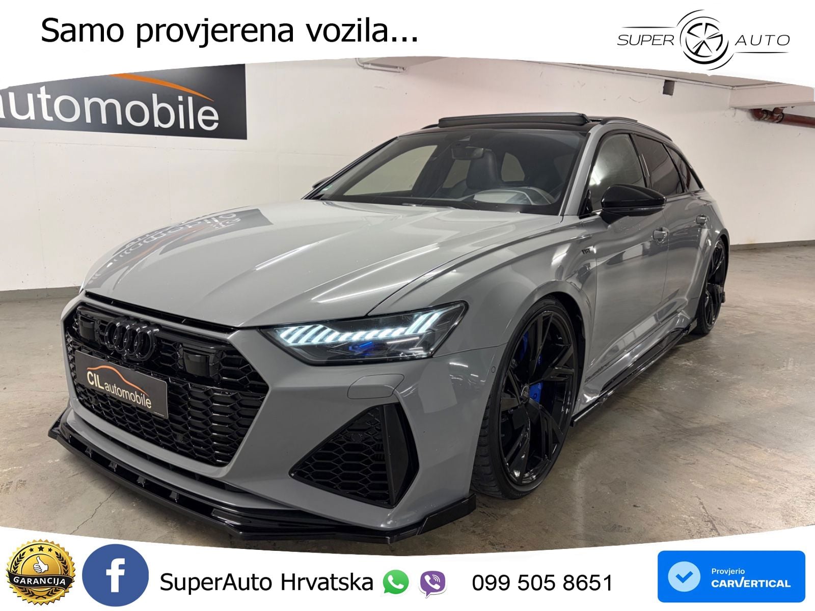 Audi RS6 Avant 4.0 TFSI V8 (600 KS) quattro Tiptronic LED+GR SJED+ACC