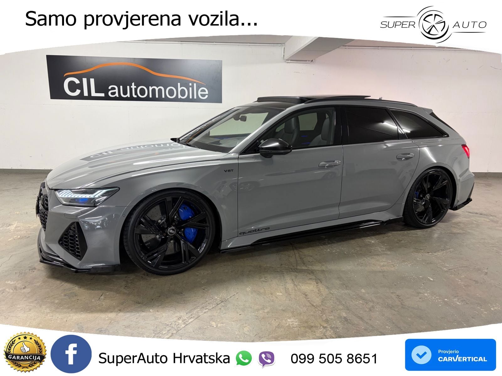 Audi RS6 Avant 4.0 TFSI V8 (600 KS) quattro Tiptronic LED+GR SJED+ACC