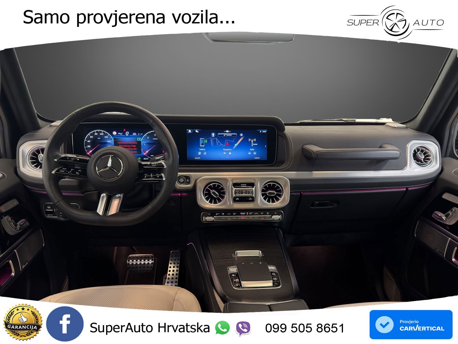 Mercedes G 450d Long (367 KS) 4MATIC 9G-TRONIC Exclusive LED+GR SJED+ACC