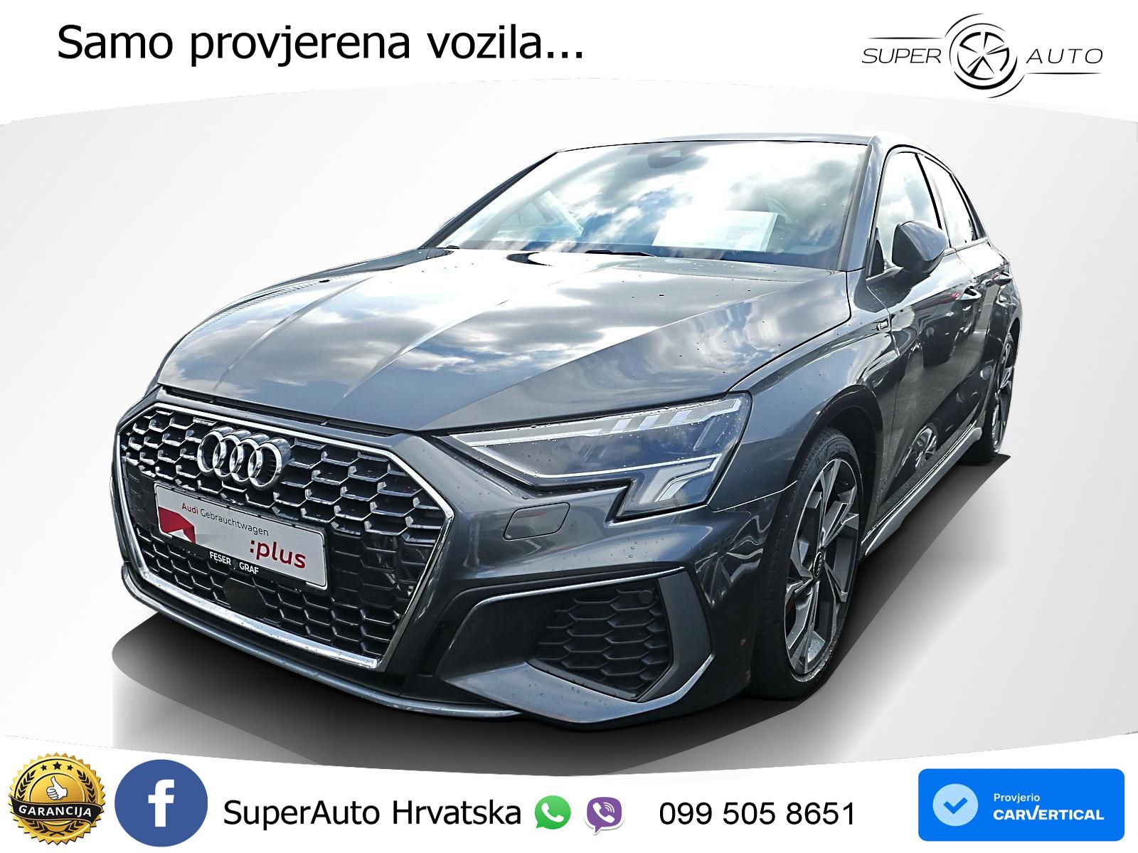 Audi A3 35 TDI (150 KS) S tronic S line LED+GR SJED+ACC
