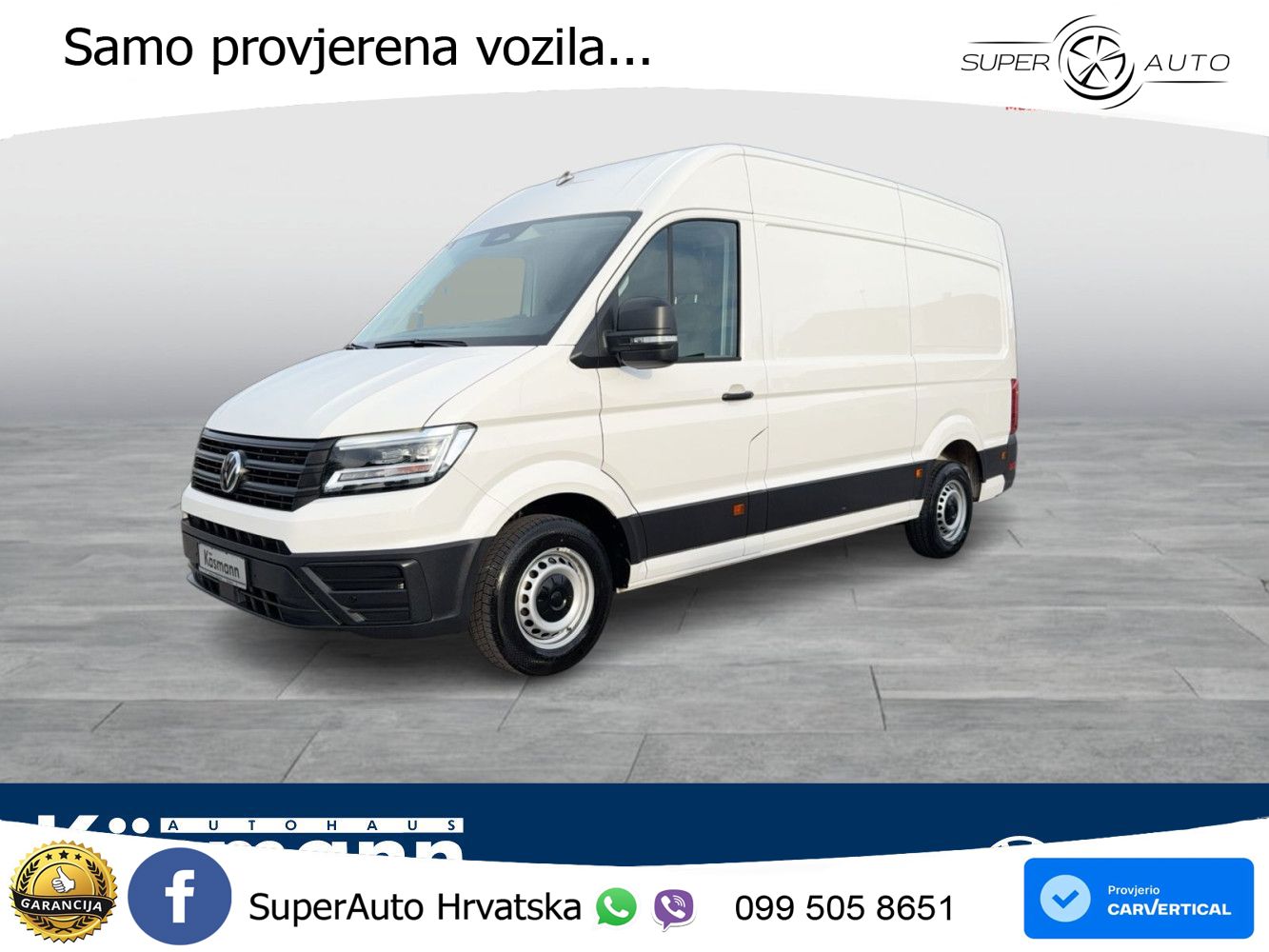 Volkswagen Crafter Kasten 35 MR HD 2.0TDI AHK KAM ACC KLIMA 140 KS