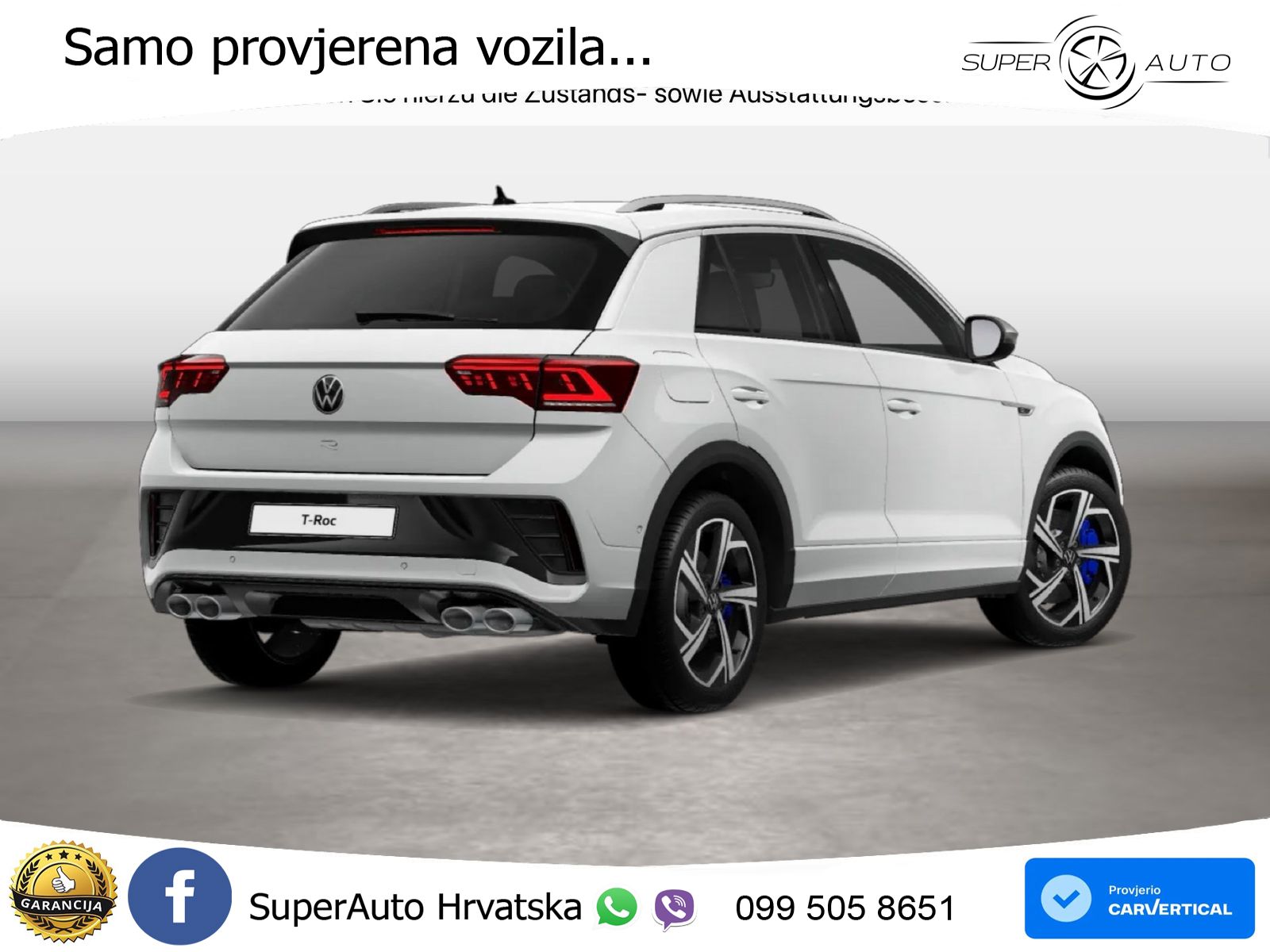 Volkswagen T-Roc I R 2.0 TSI (300 KS) OPF 4M DSG LED+GR SJED+ACC