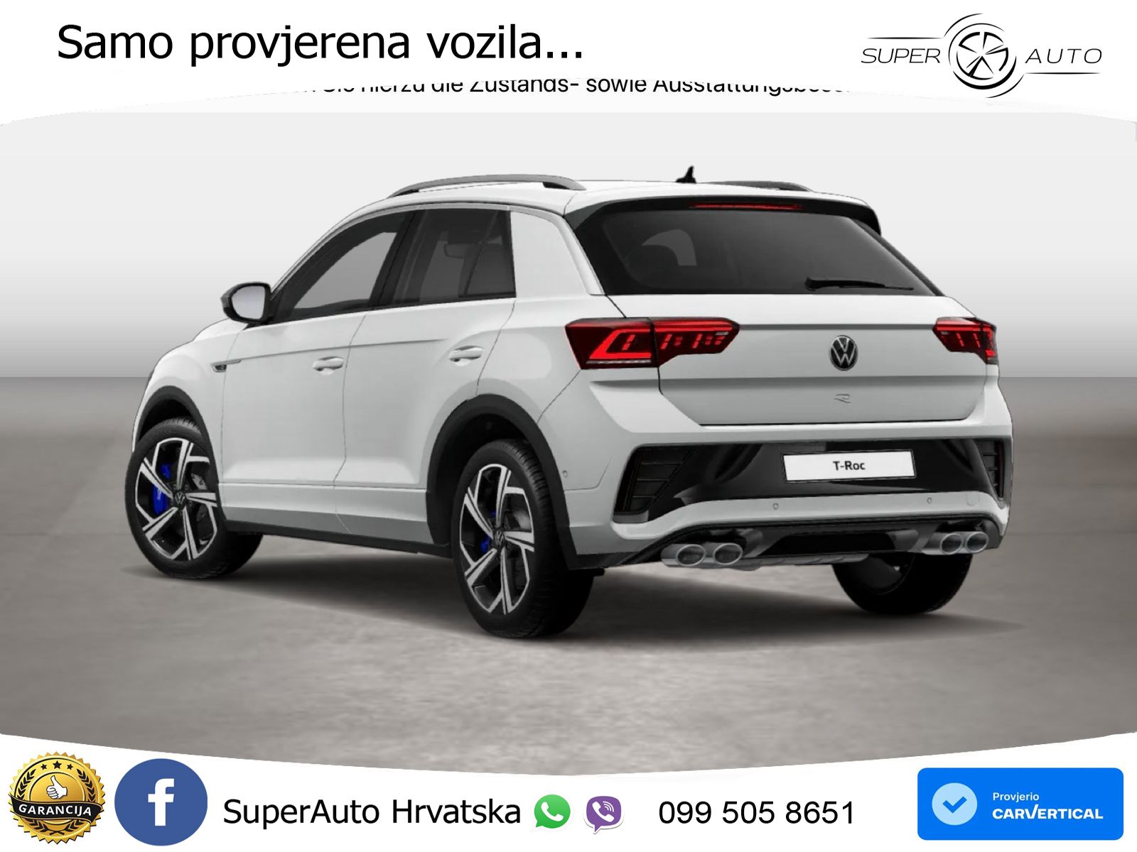 Volkswagen T-Roc I R 2.0 TSI (300 KS) OPF 4M DSG LED+GR SJED+ACC