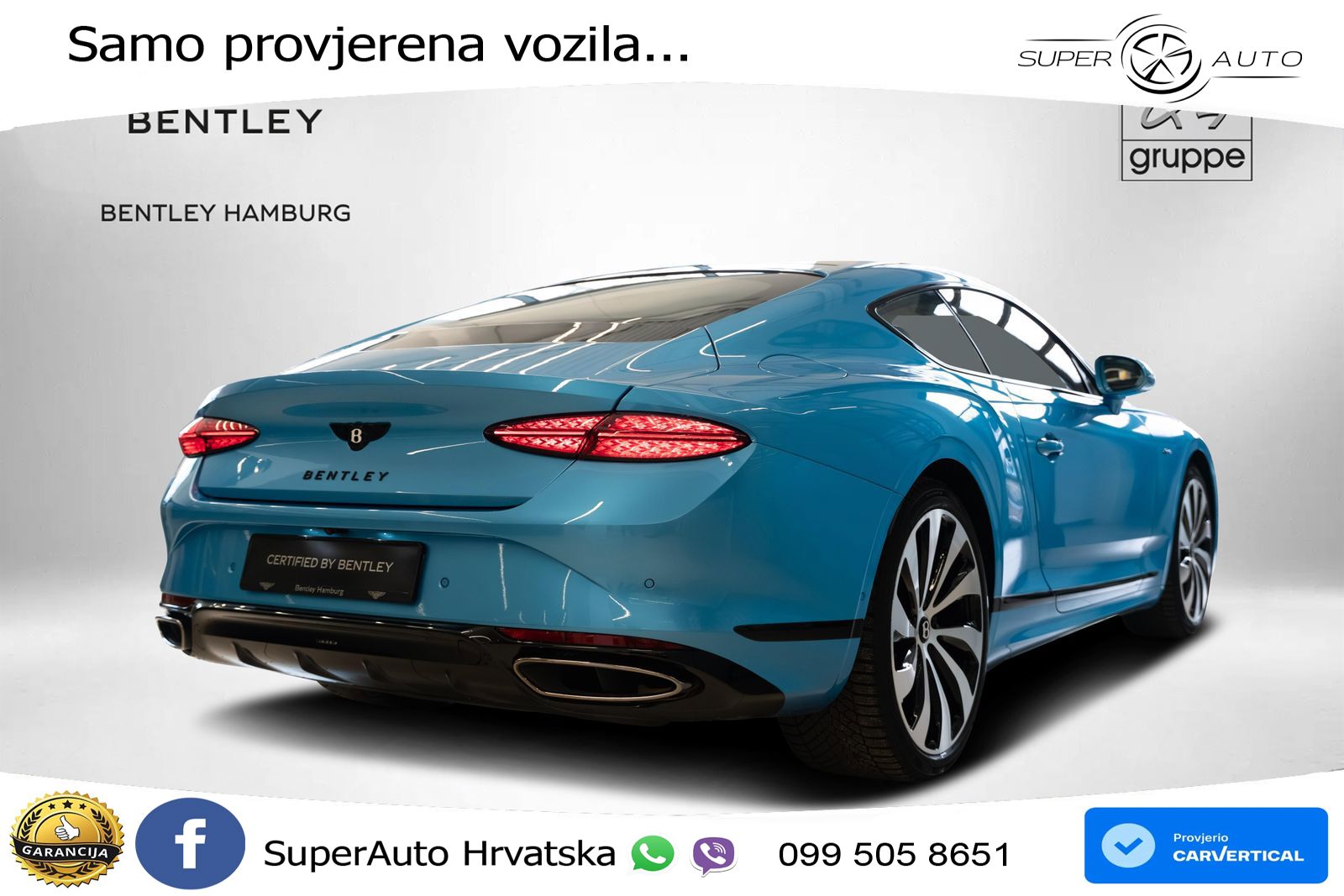 Bentley Continental GT IV 4.0 V8 TFSi (680 KS) AWD DCT LED+GR SJED+ACC