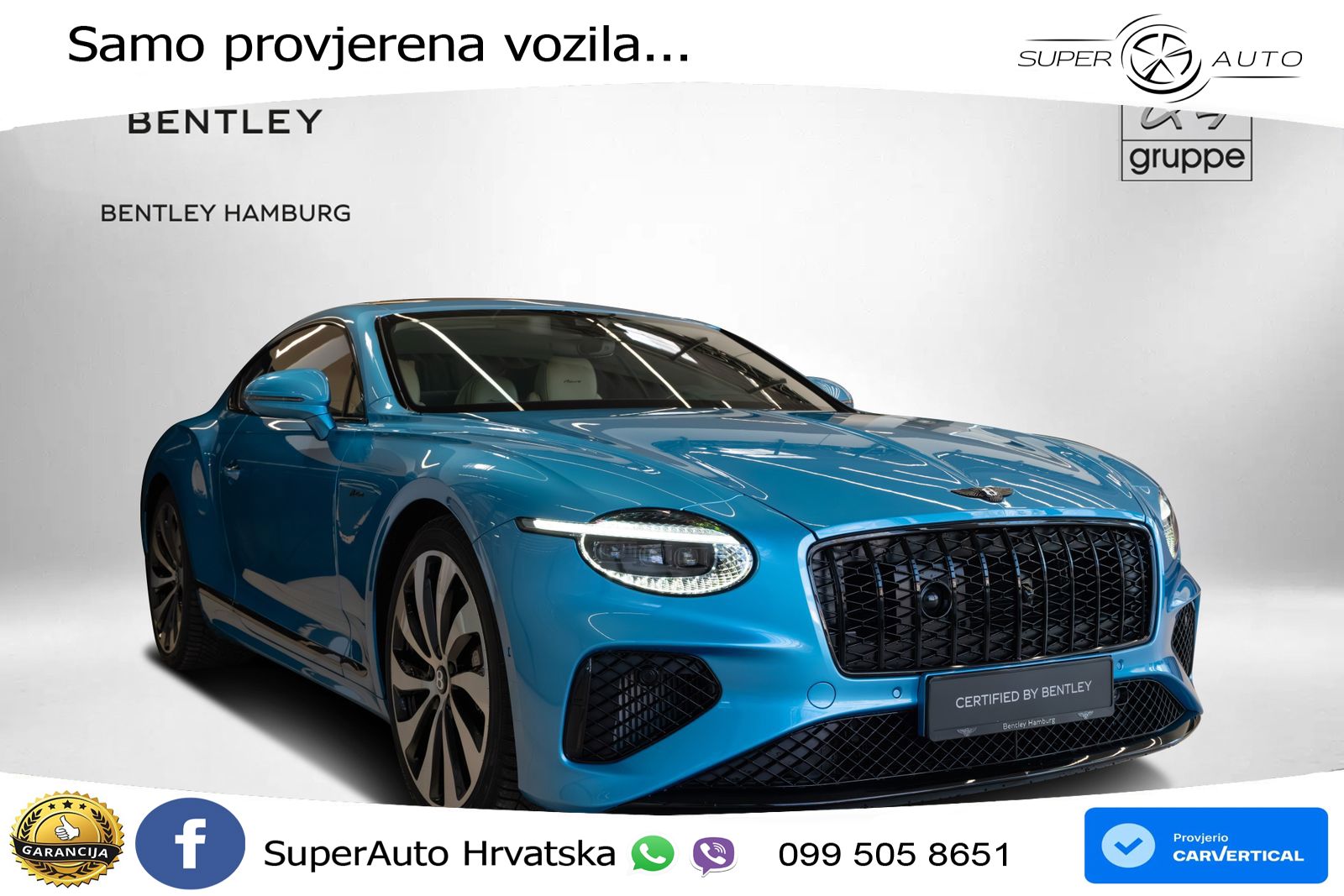 Bentley Continental GT IV 4.0 V8 TFSi (680 KS) AWD DCT LED+GR SJED+ACC