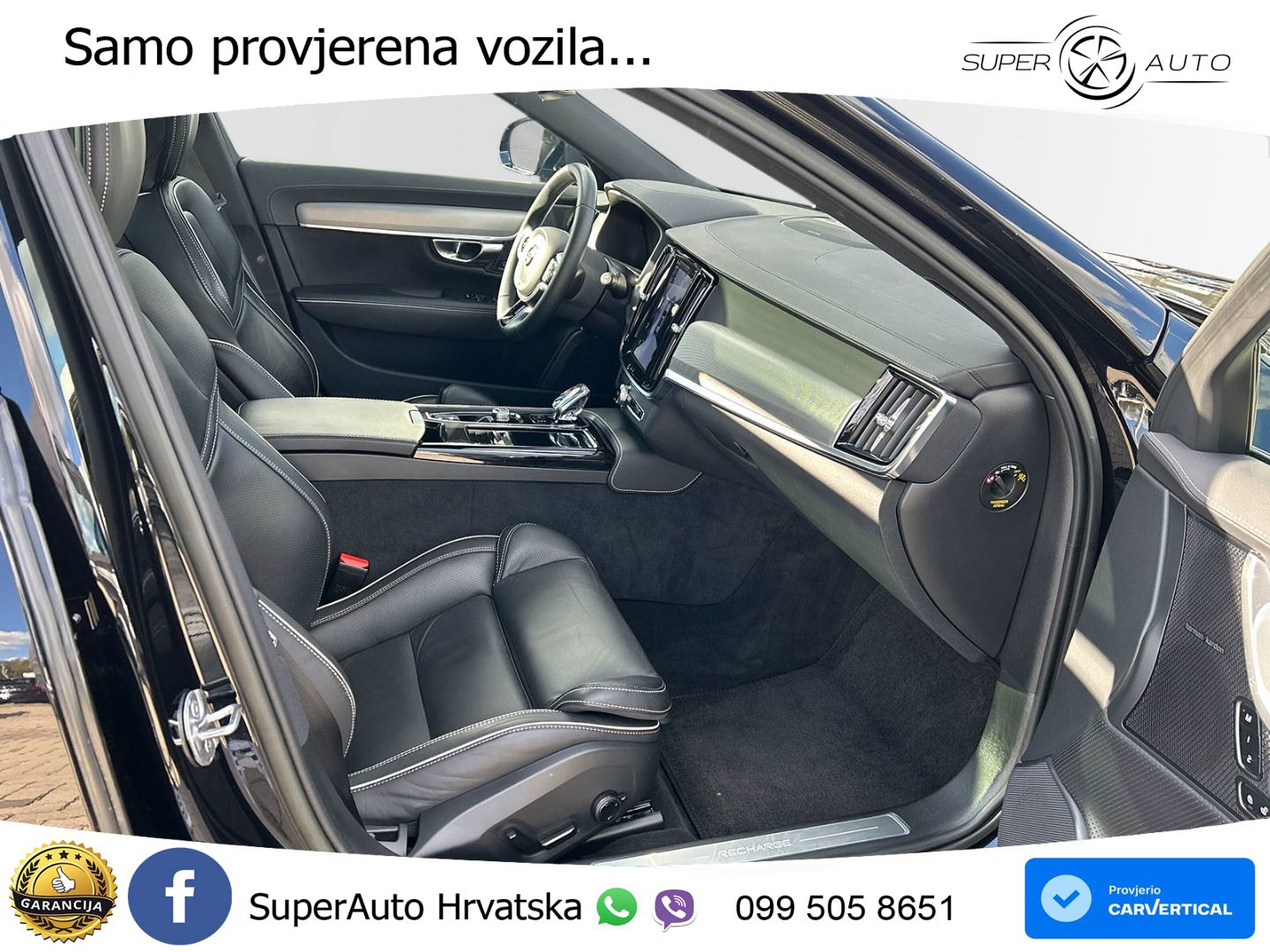Volvo V90 Recharge T8 AWD Geartronic ZRAČNI+ACC+GR SJED+360+PANO