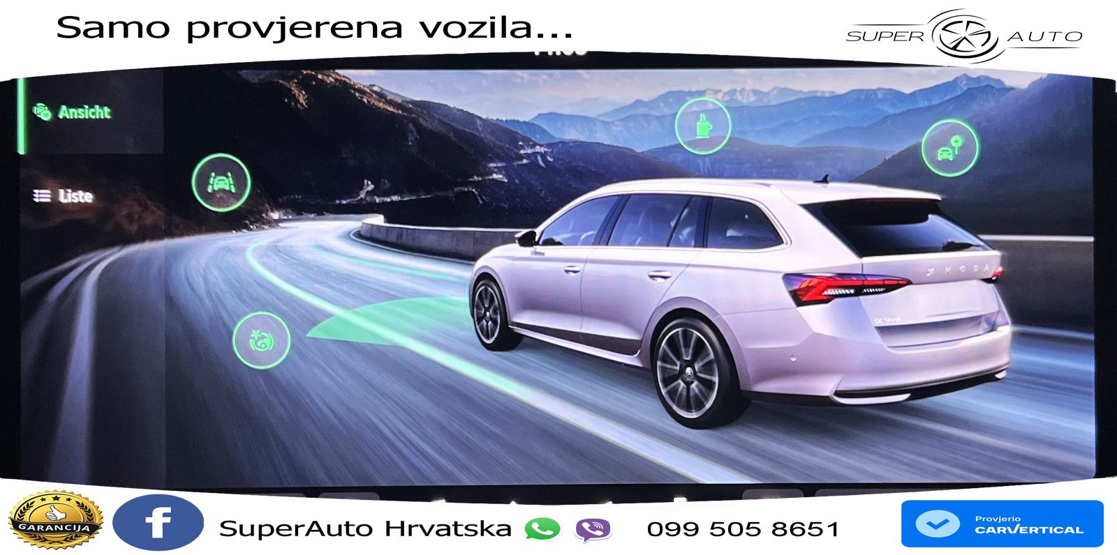 Škoda Octavia Combi 2.0 TSI (204 KS) 4x4 DSG SportLine LED+GR SJED+ACC