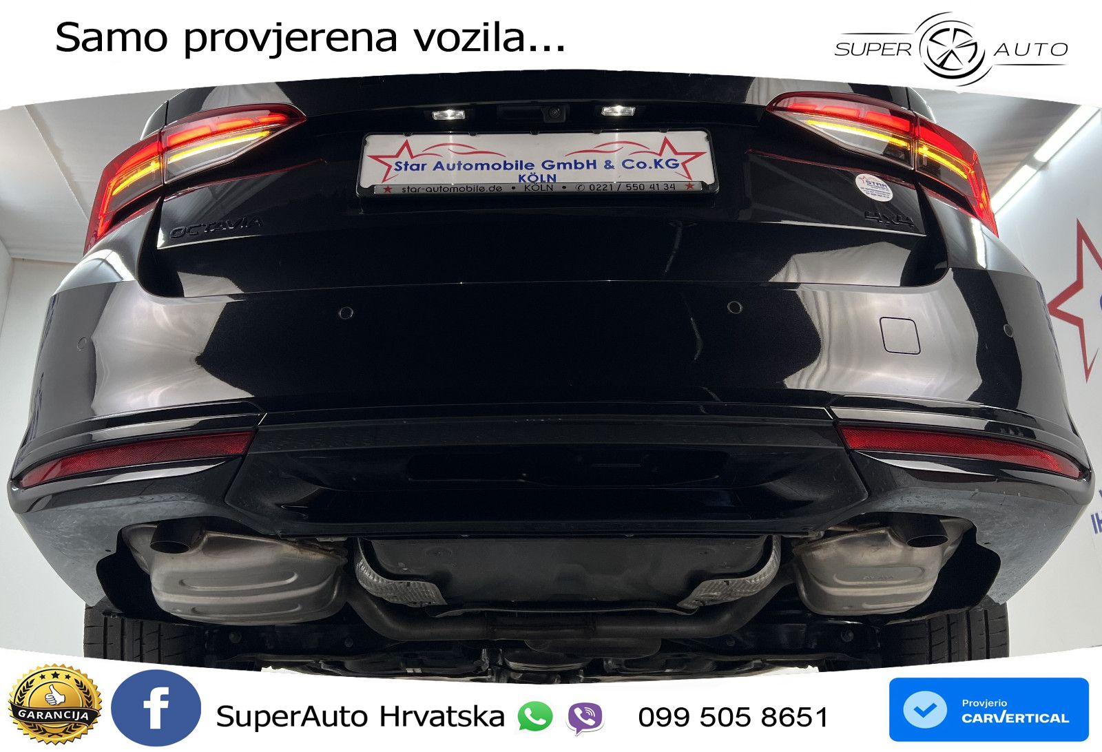 Škoda Octavia Combi 2.0 TSI (204 KS) 4x4 DSG SportLine LED+GR SJED+ACC