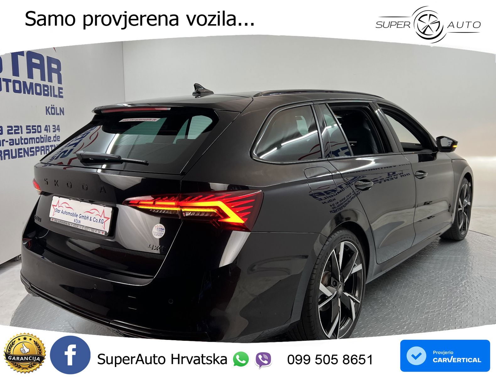 Škoda Octavia Combi 2.0 TSI (204 KS) 4x4 DSG SportLine LED+GR SJED+ACC
