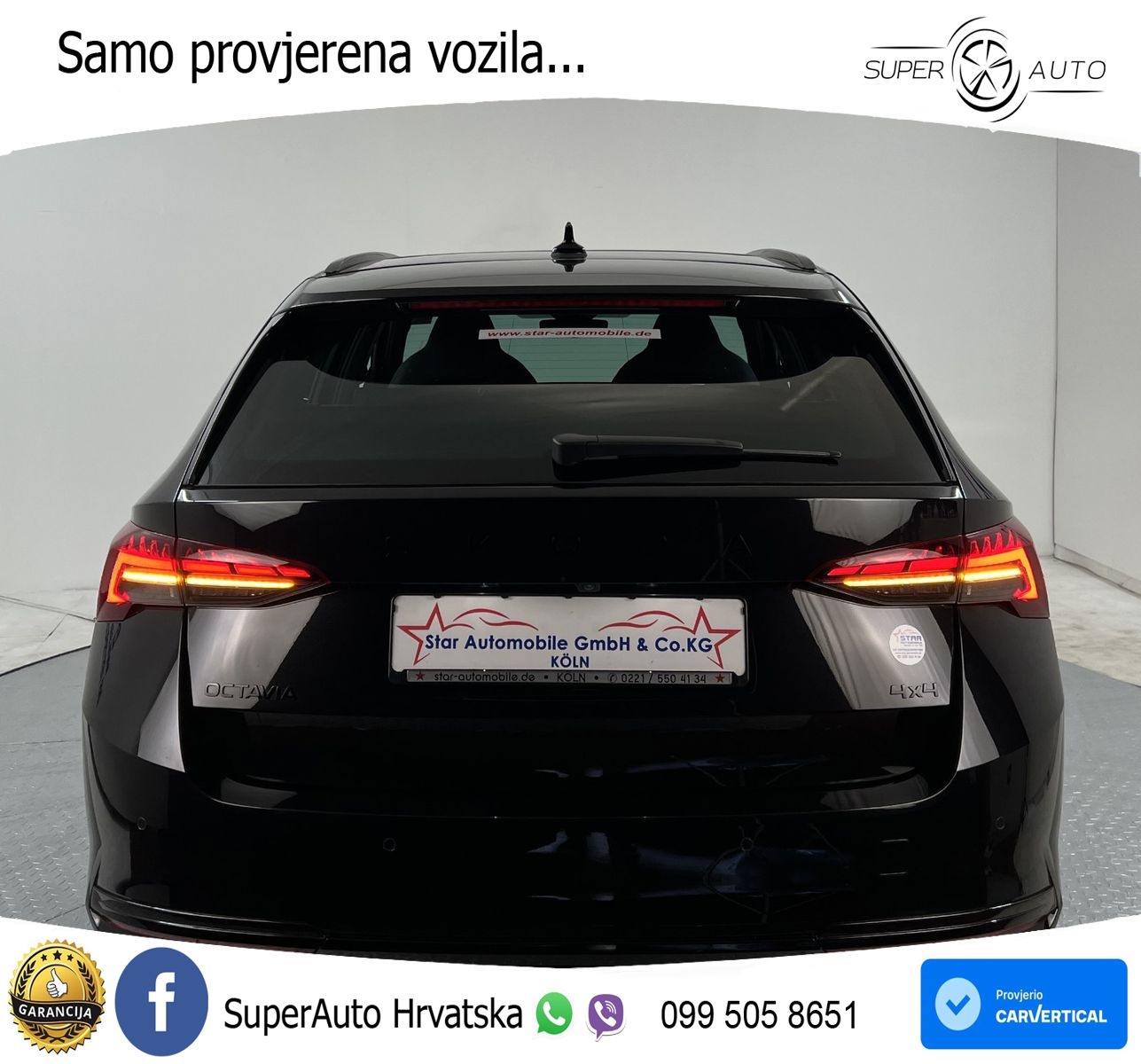 Škoda Octavia Combi 2.0 TSI (204 KS) 4x4 DSG SportLine LED+GR SJED+ACC