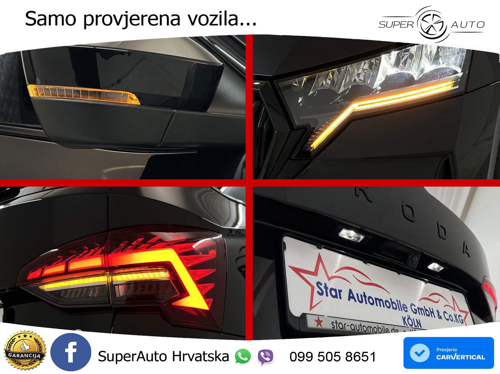 Škoda Octavia Combi 2.0 TSI (204 KS) 4x4 DSG SportLine LED+GR SJED+ACC