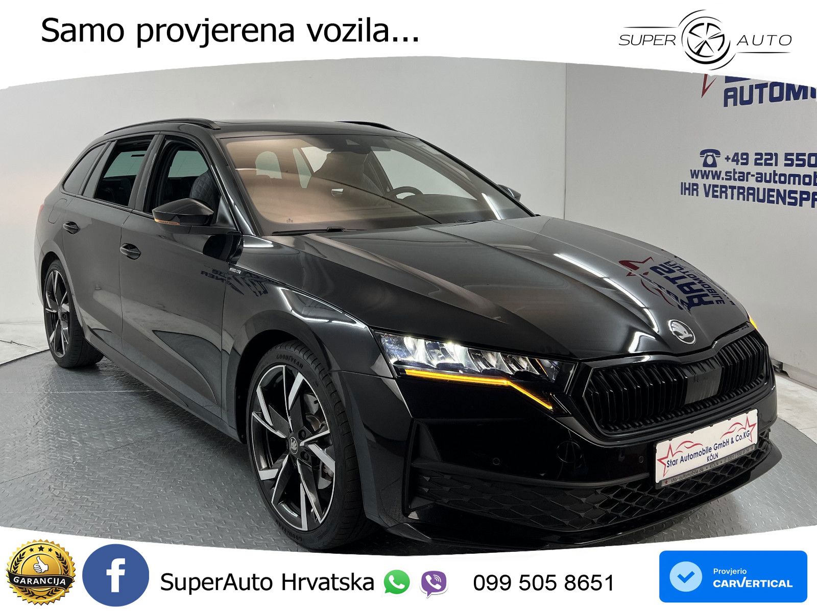 Škoda Octavia Combi 2.0 TSI (204 KS) 4x4 DSG SportLine LED+GR SJED+ACC