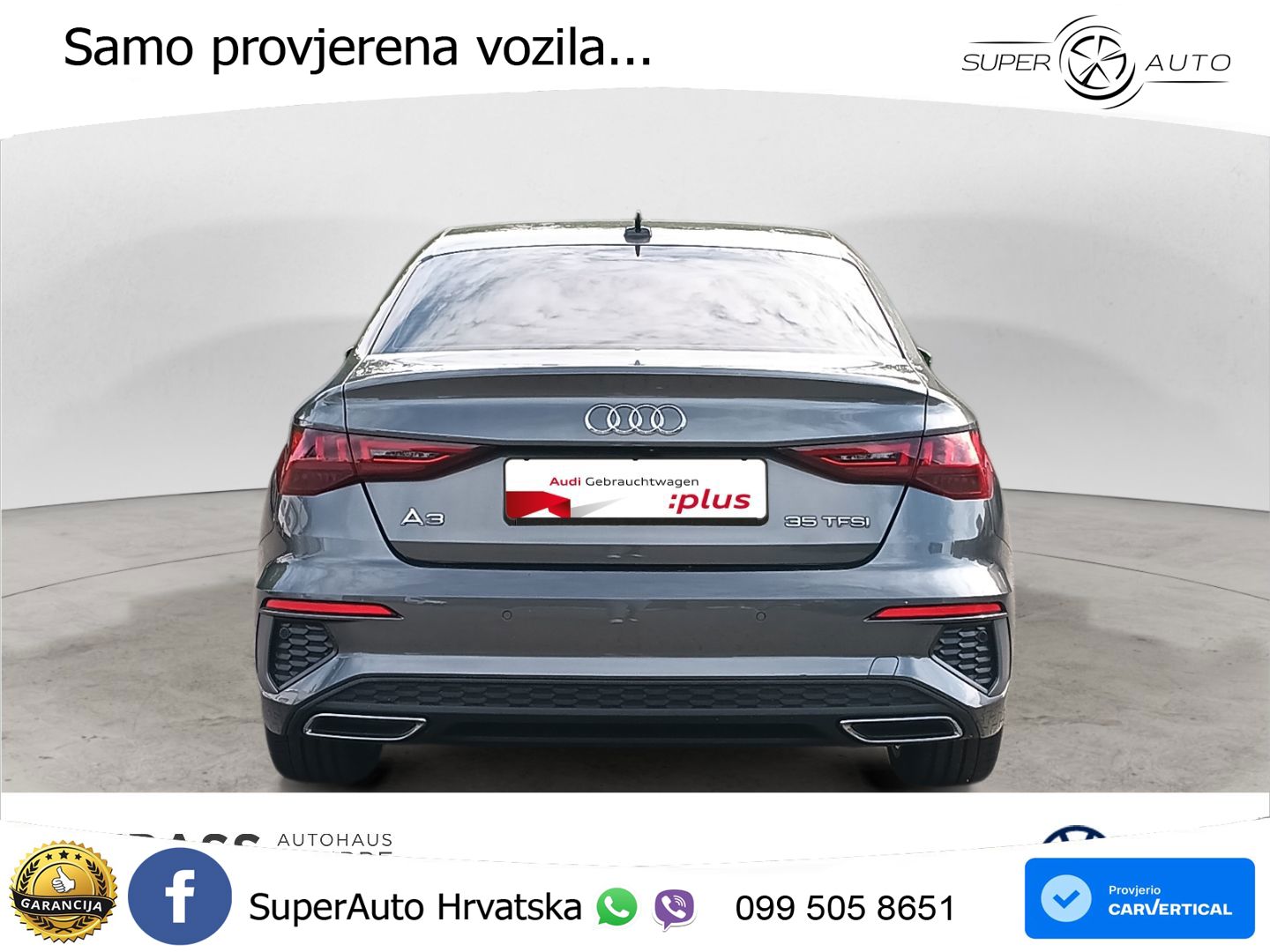 Audi A3 Limuzina 35 TFSI (150 KS) S tronic S line LED+GR SJED+ACC