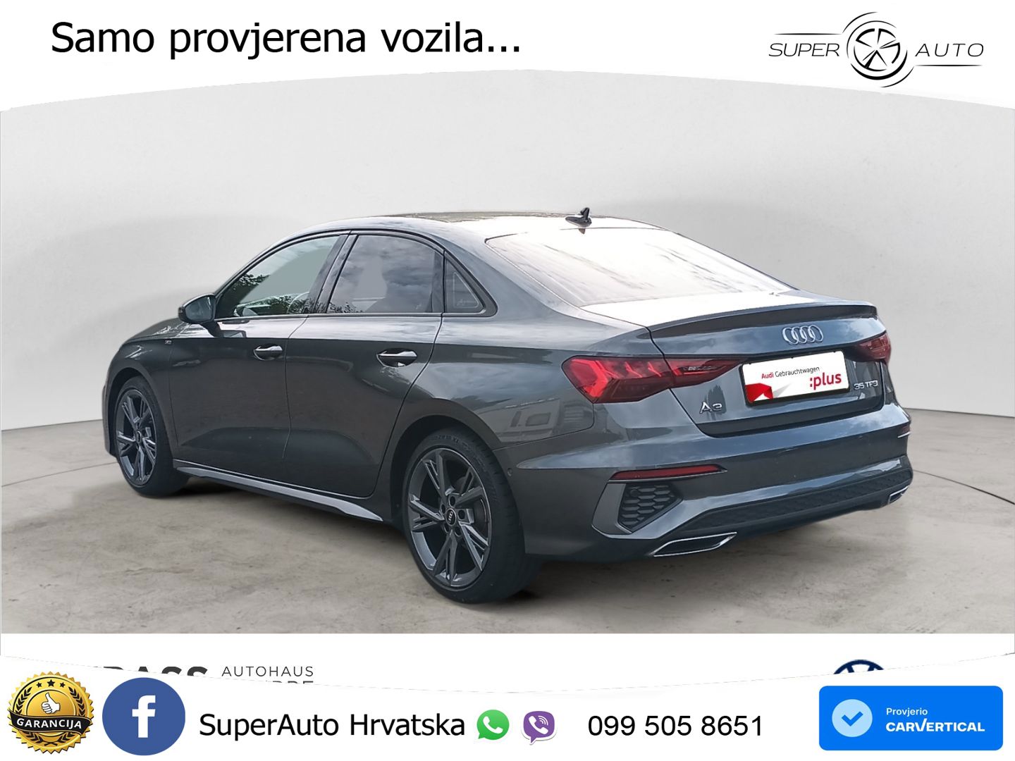 Audi A3 Limuzina 35 TFSI (150 KS) S tronic S line LED+GR SJED+ACC