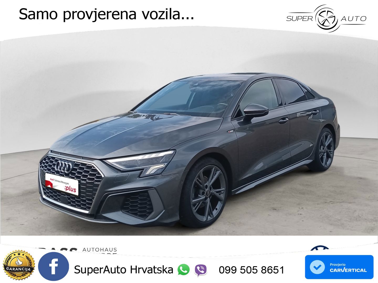 Audi A3 Limuzina 35 TFSI (150 KS) S tronic S line LED+GR SJED+ACC
