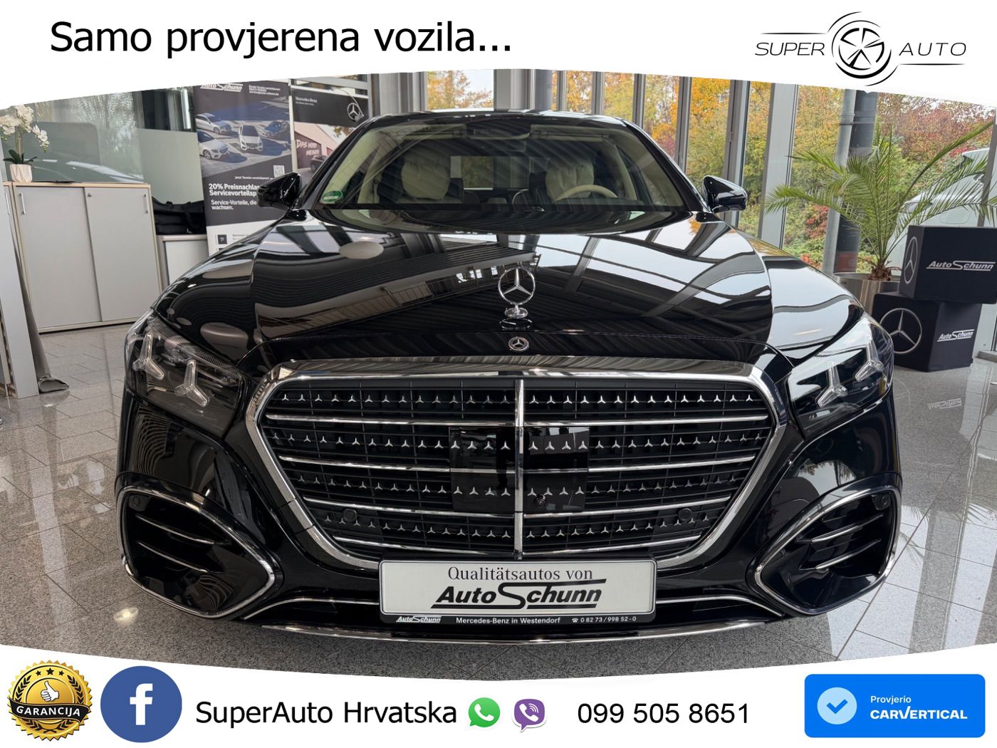 Mercedes S 580 V8 (537 KS) EQ Boost 4MATIC 9G-TRONIC AMG ZRAČNI+ACC+GR SJED+KAM+PANO