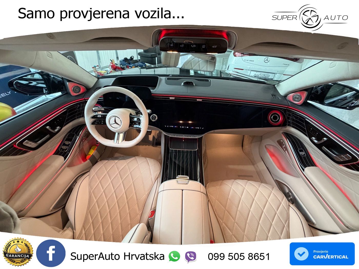 Mercedes S 580 V8 (537 KS) EQ Boost 4MATIC 9G-TRONIC AMG ZRAČNI+ACC+GR SJED+KAM+PANO