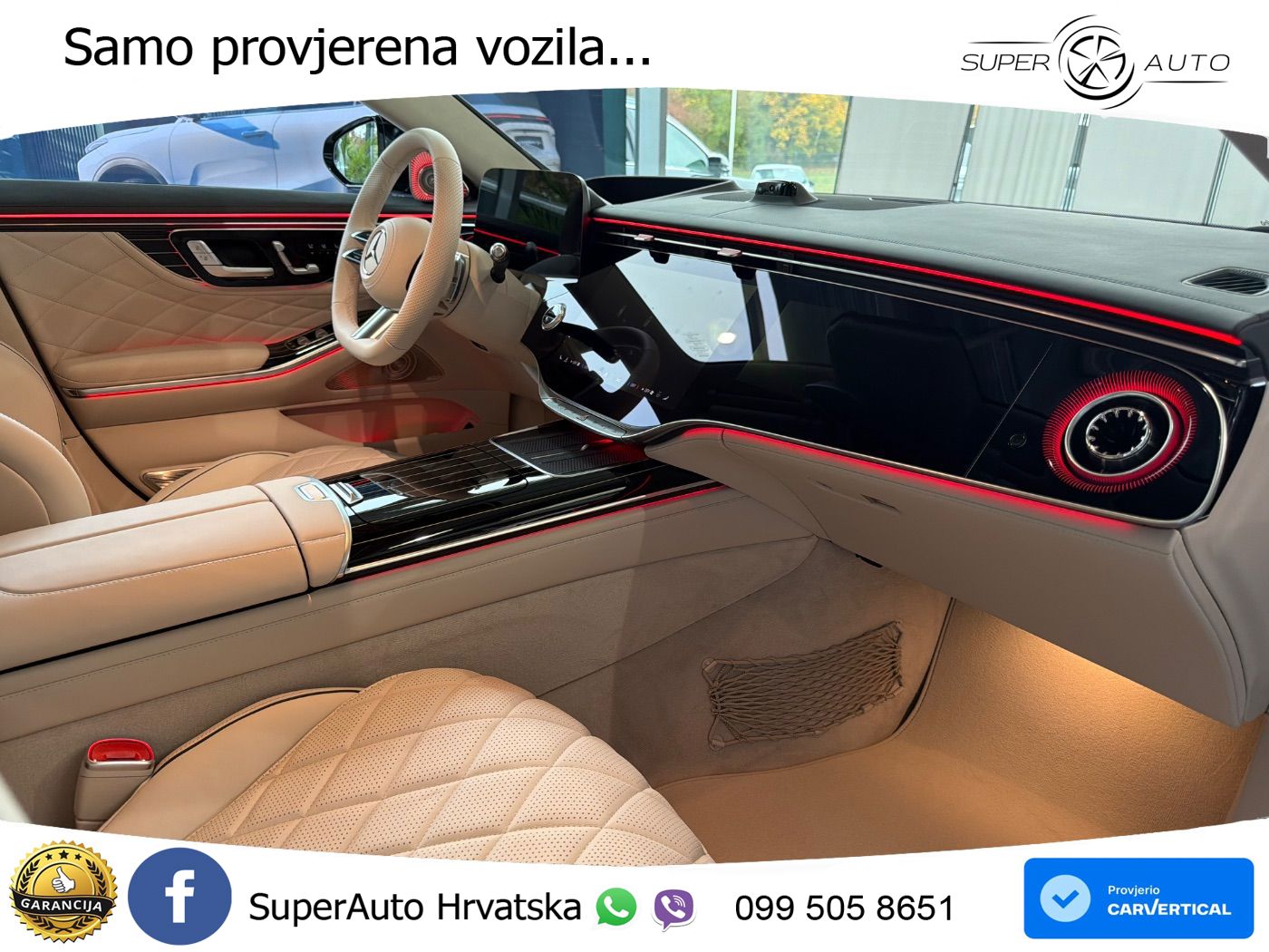 Mercedes S 580 V8 (537 KS) EQ Boost 4MATIC 9G-TRONIC AMG ZRAČNI+ACC+GR SJED+KAM+PANO
