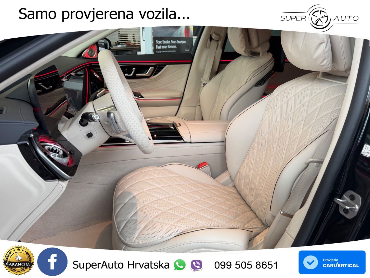 Mercedes S 580 V8 (537 KS) EQ Boost 4MATIC 9G-TRONIC AMG ZRAČNI+ACC+GR SJED+KAM+PANO