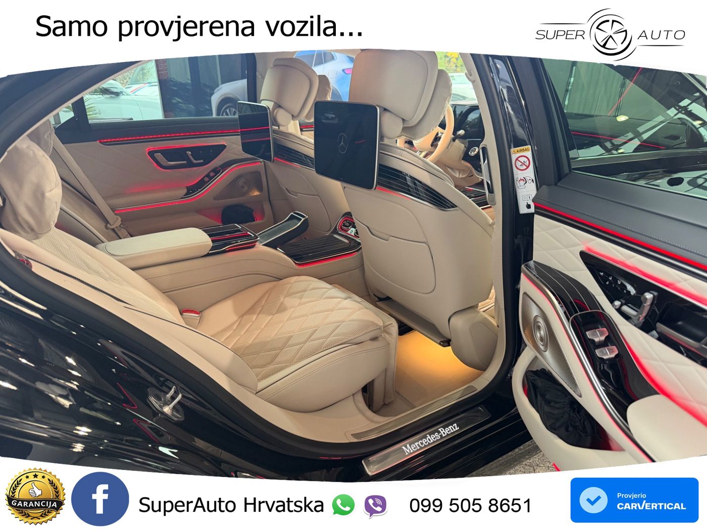 Mercedes S 580 V8 (537 KS) EQ Boost 4MATIC 9G-TRONIC AMG ZRAČNI+ACC+GR SJED+KAM+PANO