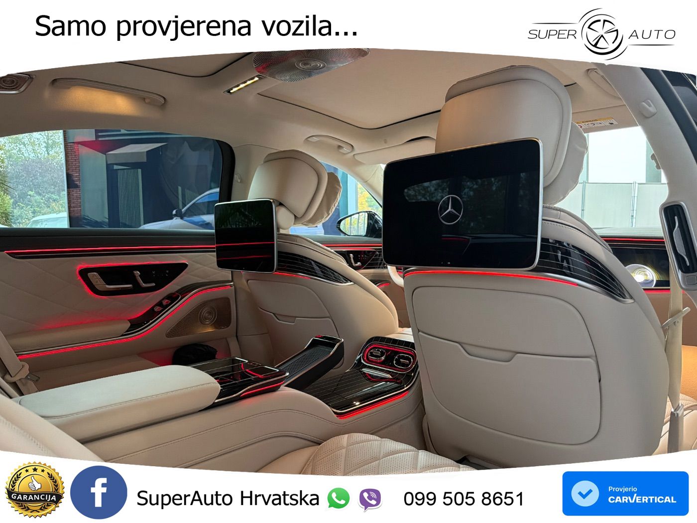 Mercedes S 580 V8 (537 KS) EQ Boost 4MATIC 9G-TRONIC AMG ZRAČNI+ACC+GR SJED+KAM+PANO