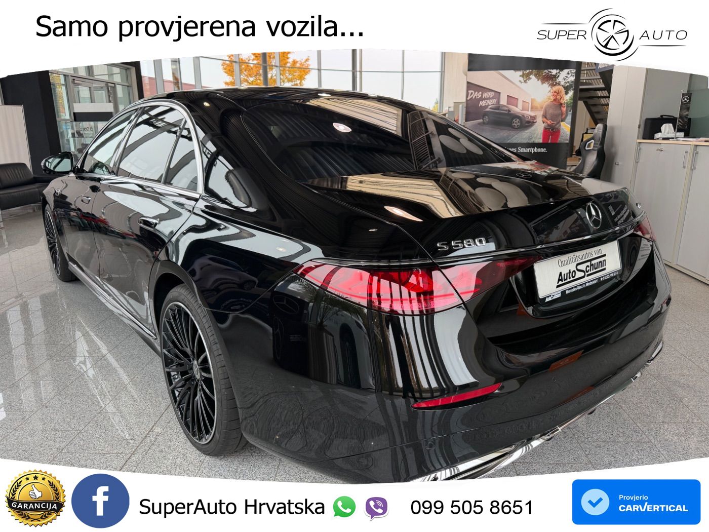 Mercedes S 580 V8 (537 KS) EQ Boost 4MATIC 9G-TRONIC AMG ZRAČNI+ACC+GR SJED+KAM+PANO