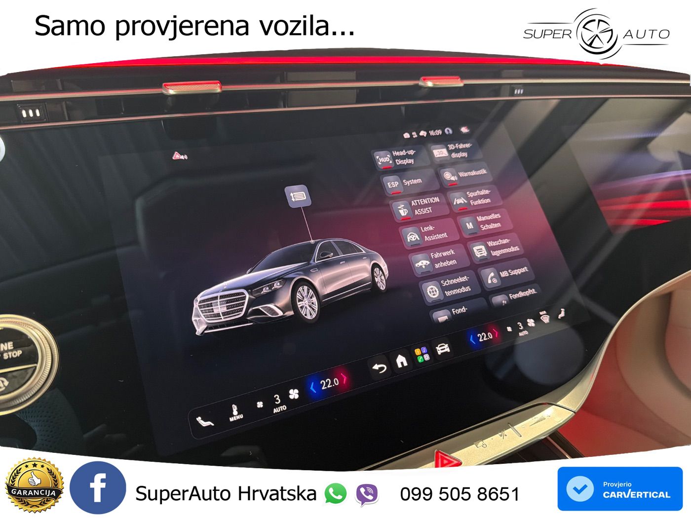 Mercedes S 580 V8 (537 KS) EQ Boost 4MATIC 9G-TRONIC AMG ZRAČNI+ACC+GR SJED+KAM+PANO