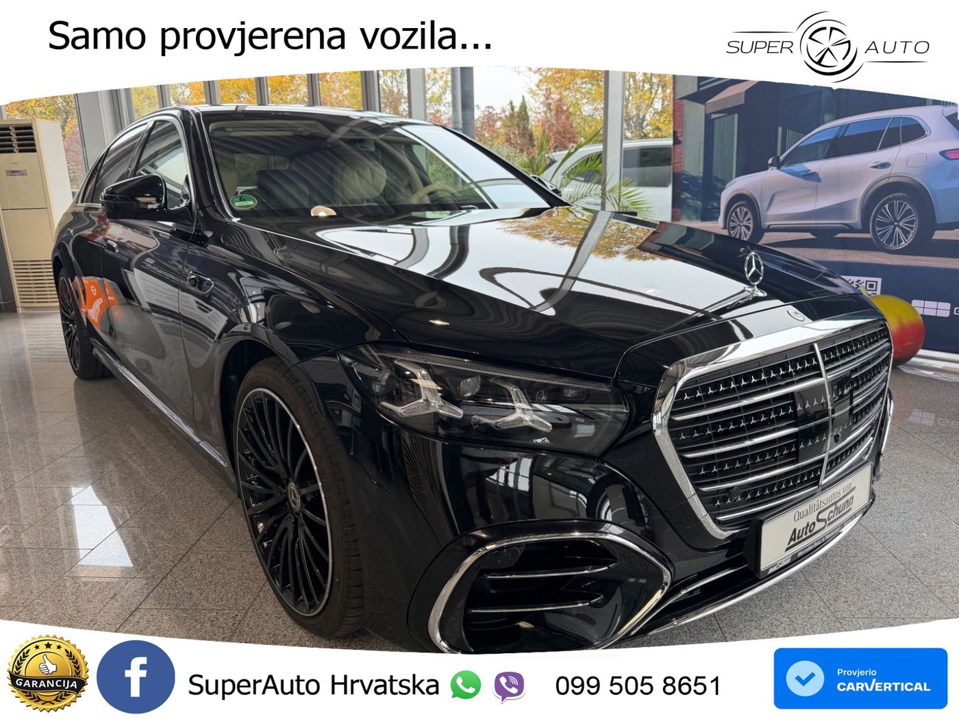 Mercedes S 580 V8 (537 KS) EQ Boost 4MATIC 9G-TRONIC AMG ZRAČNI+ACC+GR SJED+KAM+PANO
