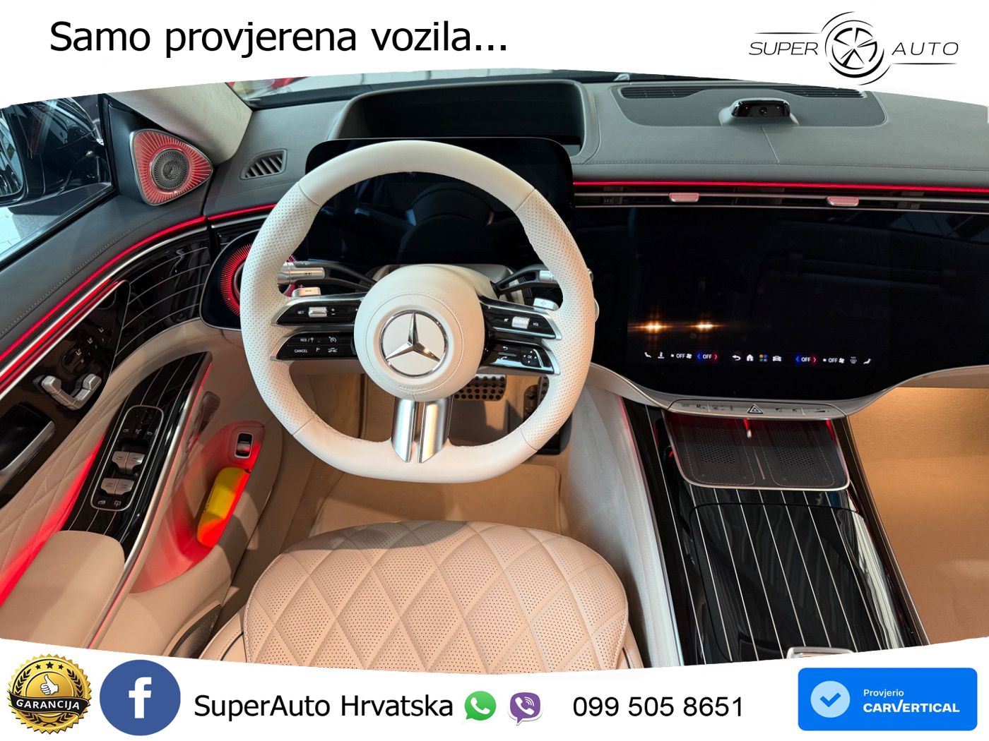 Mercedes S 580 V8 (537 KS) EQ Boost 4MATIC 9G-TRONIC AMG ZRAČNI+ACC+GR SJED+KAM+PANO