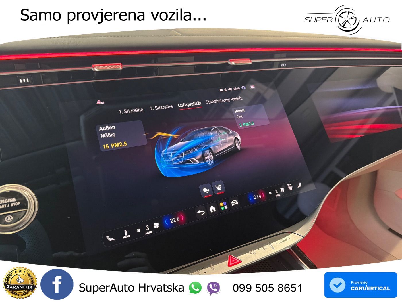 Mercedes S 580 V8 (537 KS) EQ Boost 4MATIC 9G-TRONIC AMG ZRAČNI+ACC+GR SJED+KAM+PANO
