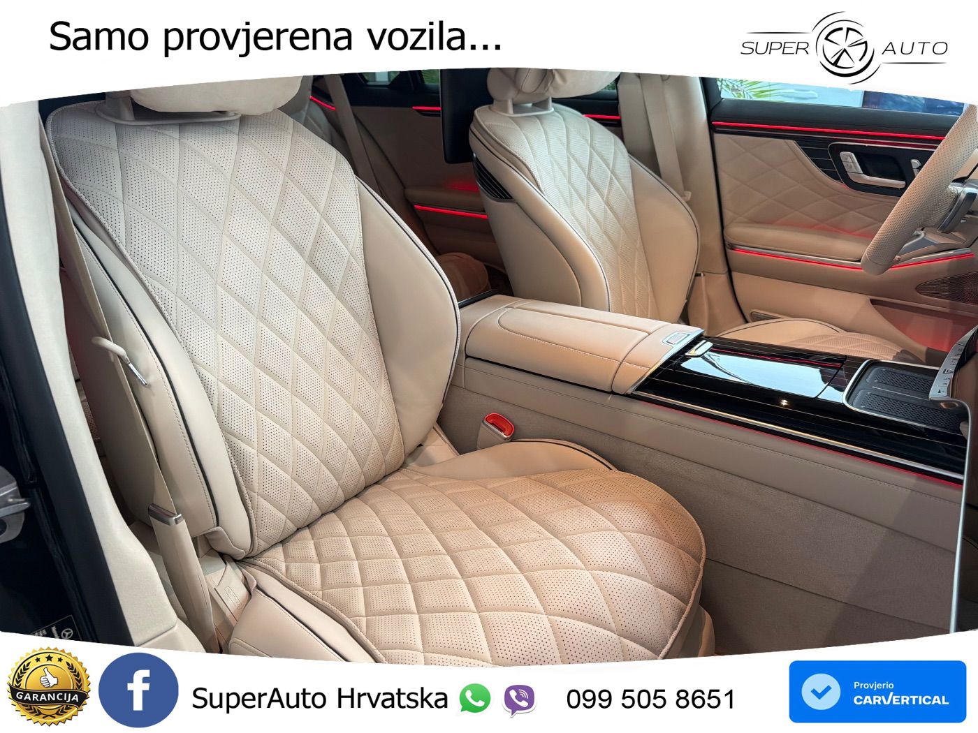 Mercedes S 580 V8 (537 KS) EQ Boost 4MATIC 9G-TRONIC AMG ZRAČNI+ACC+GR SJED+KAM+PANO