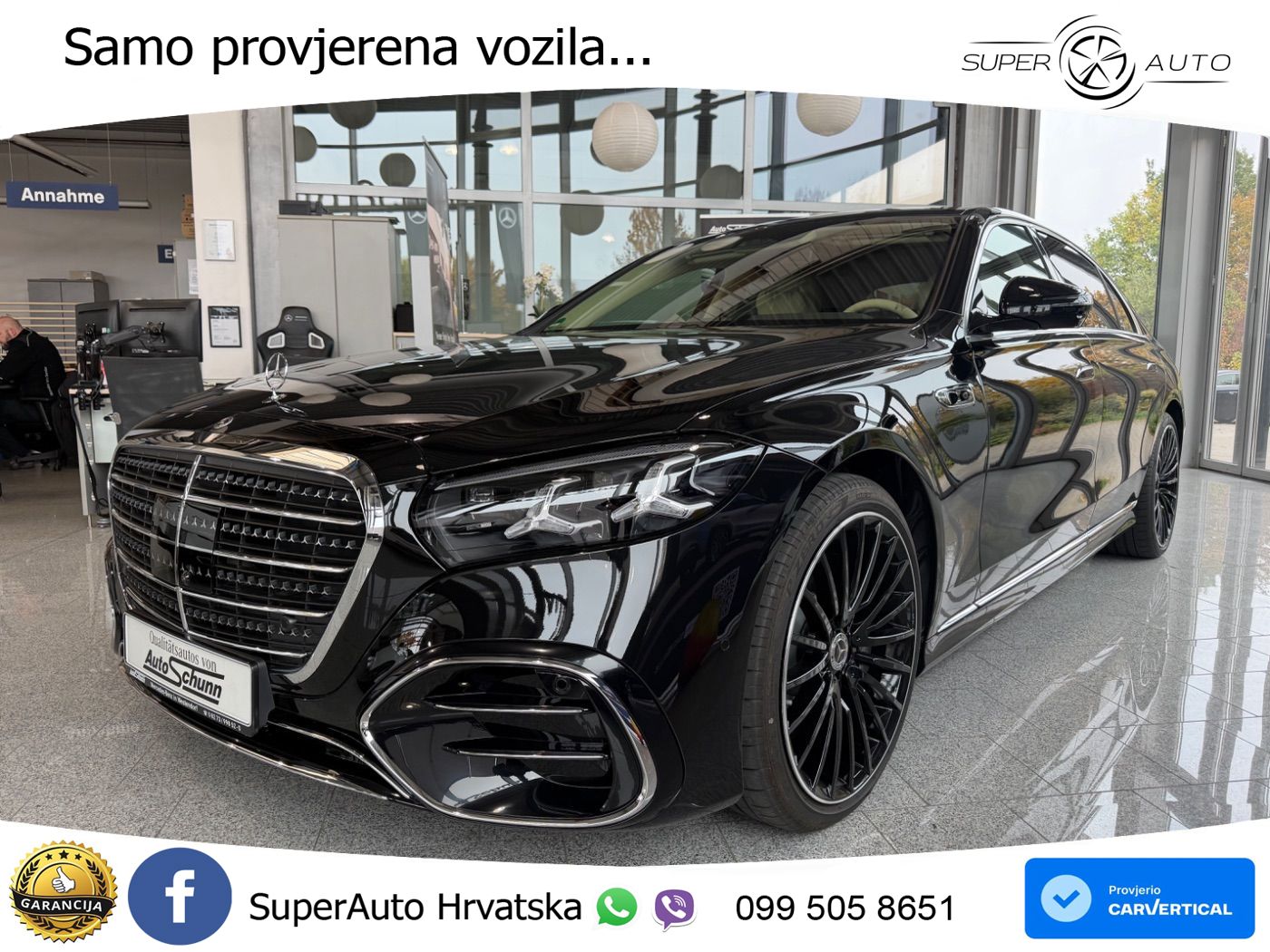 Mercedes S 580 V8 (537 KS) EQ Boost 4MATIC 9G-TRONIC AMG ZRAČNI+ACC+GR SJED+KAM+PANO